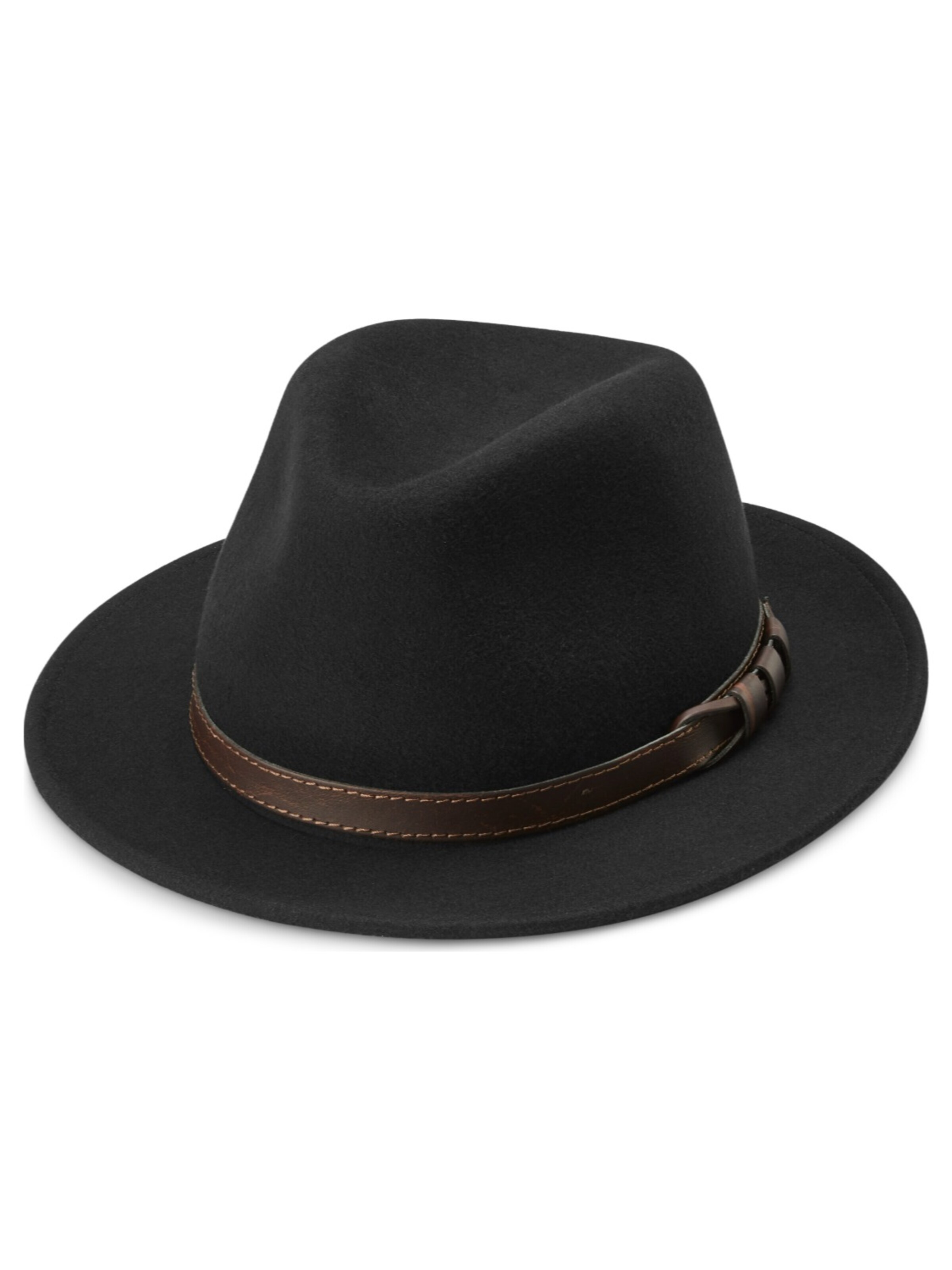 Fawler Hat 'Flavio' in Black: front