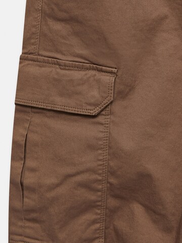 Pull&Bear Tapered Cargobroek in Bruin