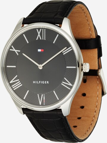 TOMMY HILFIGER Analog klocka i svart: framsida