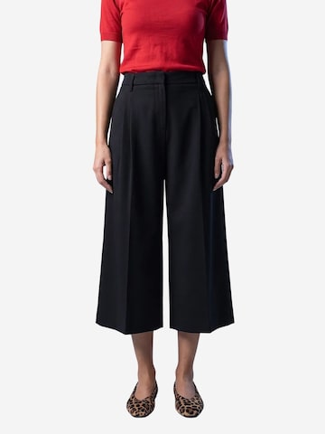 Dilvin Wide leg Trousers 'Shorts' in Black