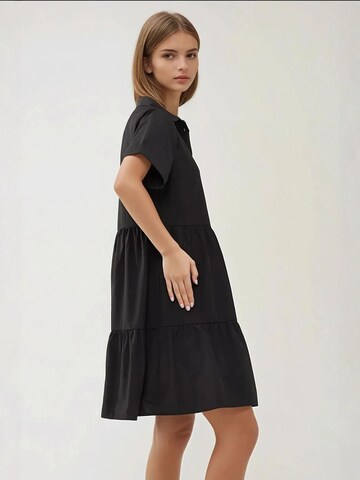 Hiccup Shirt Dress in Black