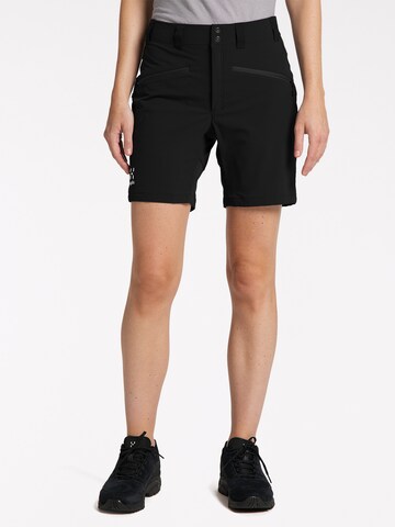 Haglöfs Regular Outdoor Pants in Black: front
