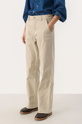 Wide Leg Pantalon 'Belme' Part Two en beige : devant