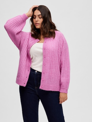 Cardigan 'Mola' SELECTED FEMME en rose