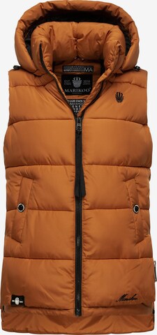 MARIKOO Bodywarmer 'Zarinaa' in Bruin: voorkant