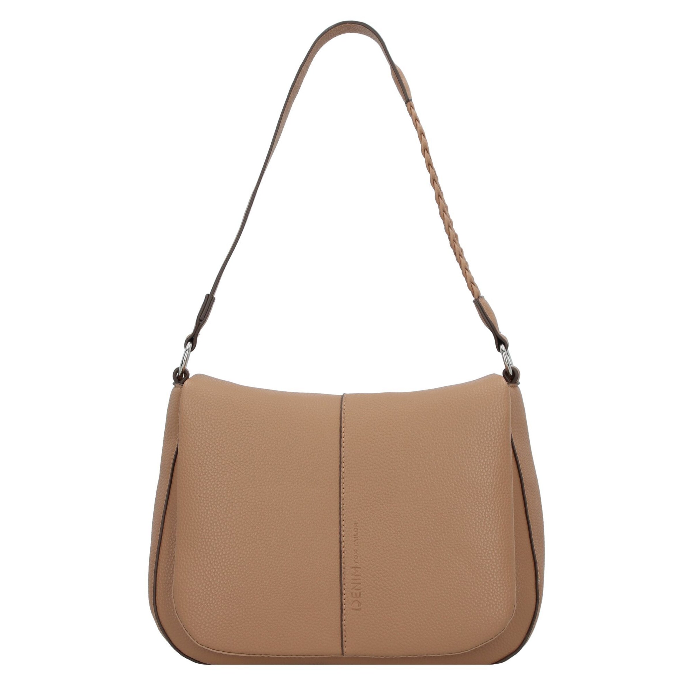 TOM TAILOR DENIM Shoulder bag 'Neda' in Brown: front