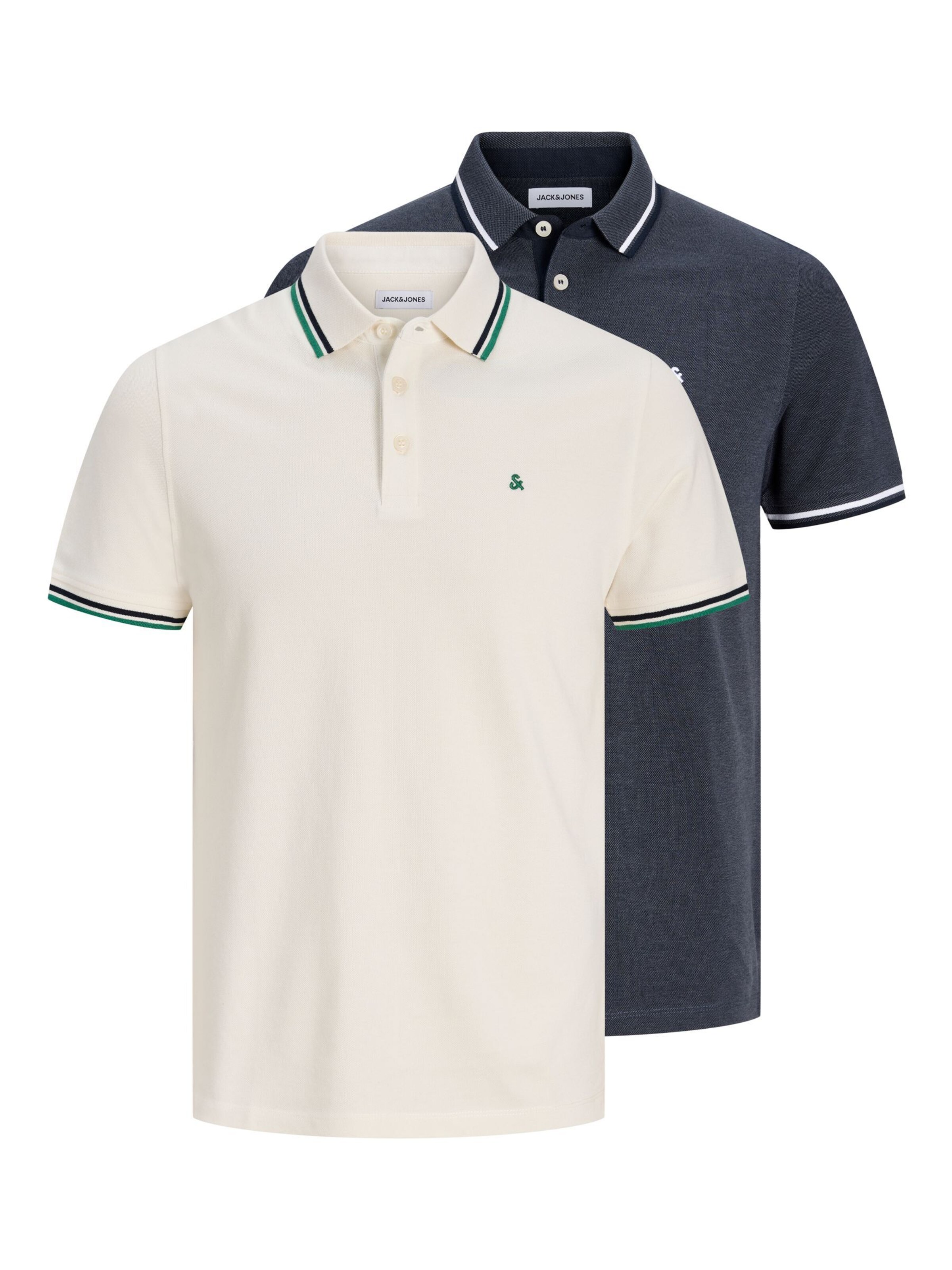 JACK & JONES T-Shirt 'JJEPaulos' en XXL en marine / greige / vert, Vue avec produit