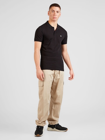 Calvin Klein Jeans Poloshirt in Schwarz