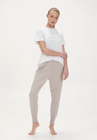 Athlecia Performance Shirt 'KATTY W Slub Tee' in White