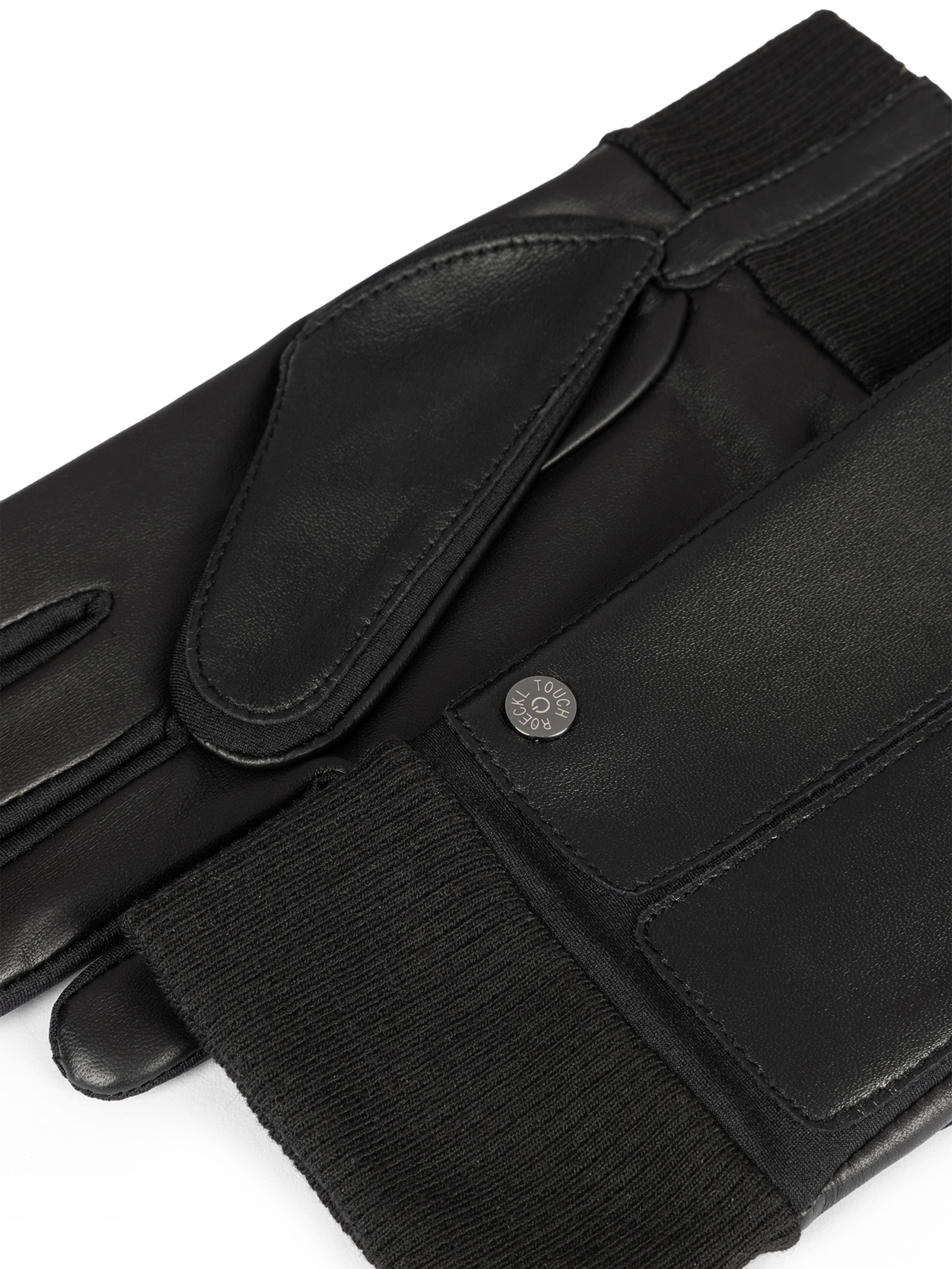 Roeckl Lederhandschuhe 'KOPENHAGEN TOUCH' in Schwarz