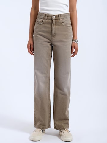 Dr. Denim Regular Jeans 'Echo High Straight'‌‌‌‌‌ in Beige