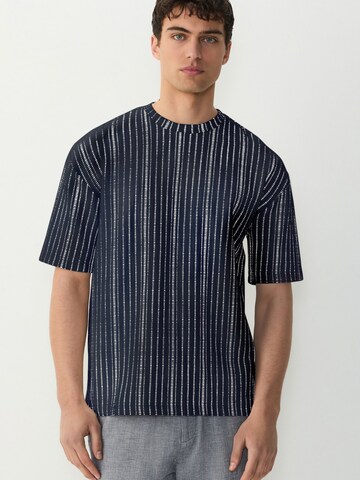 Next Shirt in Blau: Vorderseite