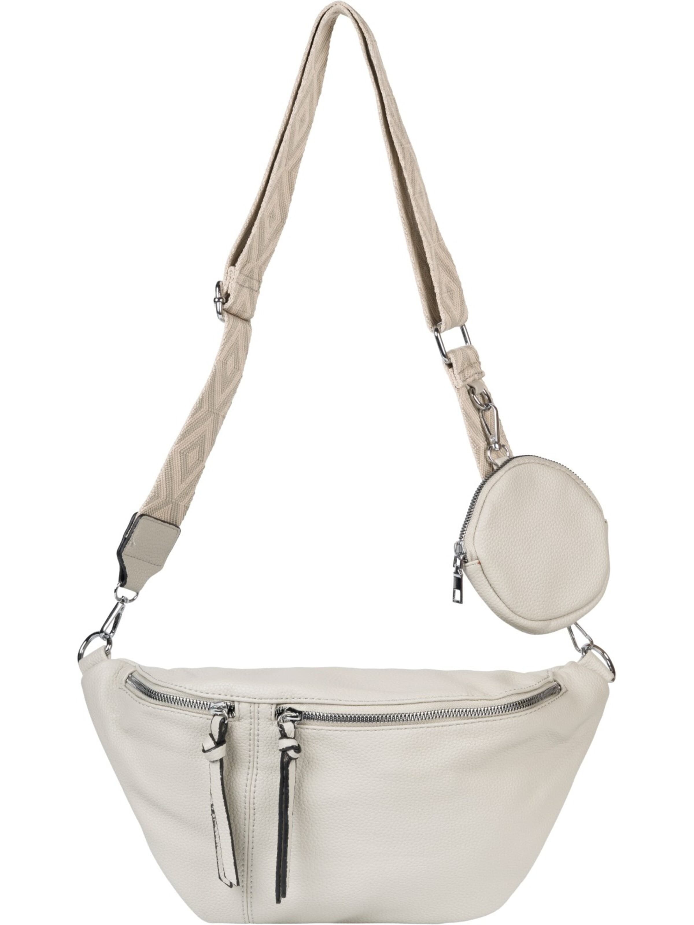 styleBREAKER Crossbody bag 'Halbmond Crossbody Bag Set 3-Teilig' in Grey: front