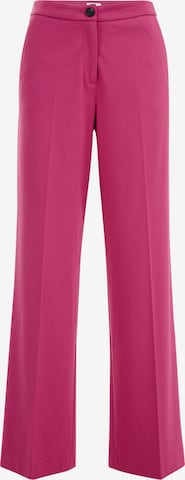 Pantalon à plis WE Fashion en rose : devant