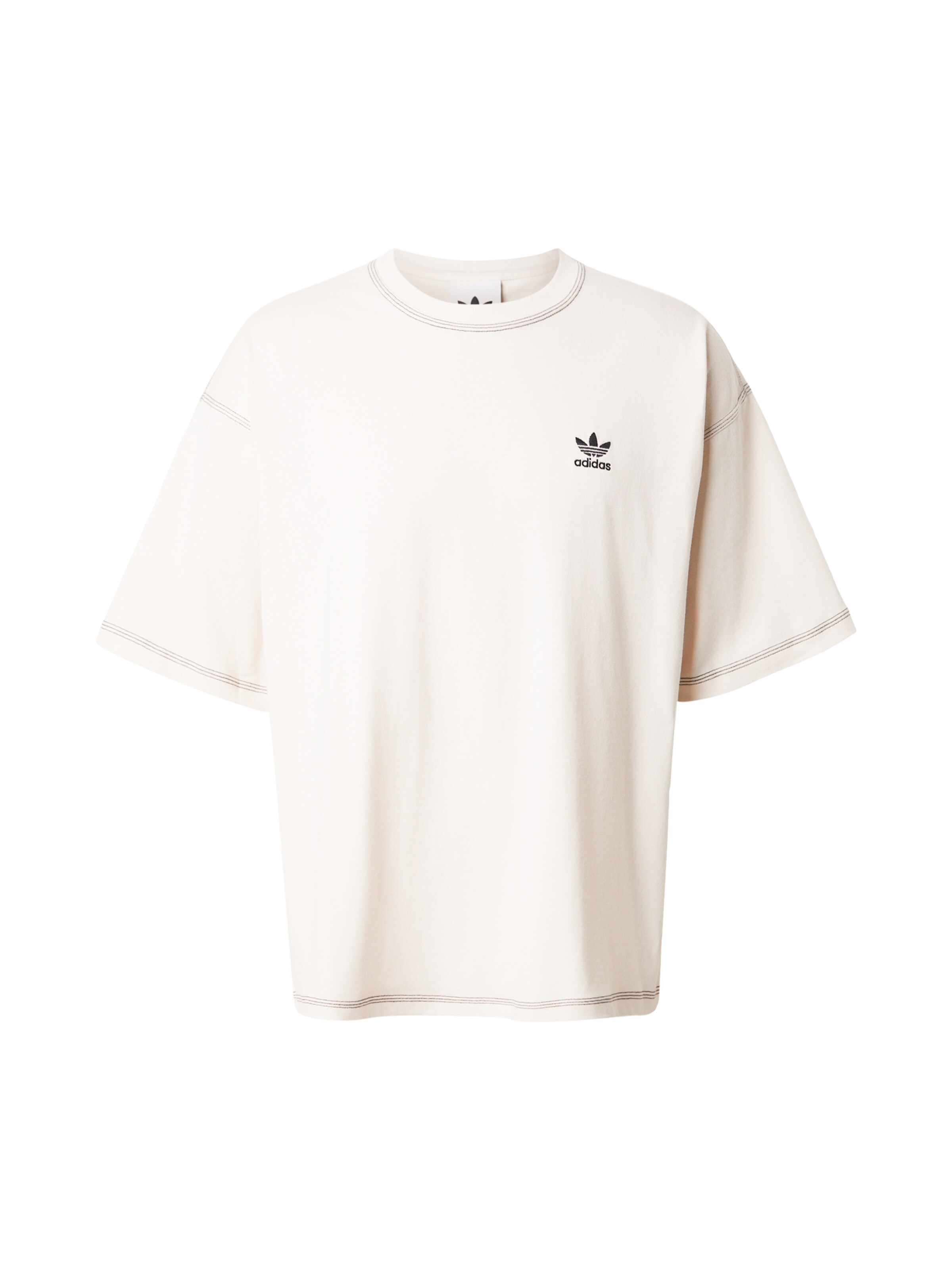 ADIDAS ORIGINALS Tricou 'Trefoil Essentials' pe Alb Lână | ABOUT YOU