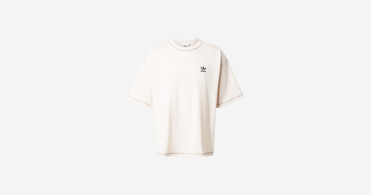 ADIDAS ORIGINALS Tricou 'Trefoil Essentials' pe Alb Lână | ABOUT YOU