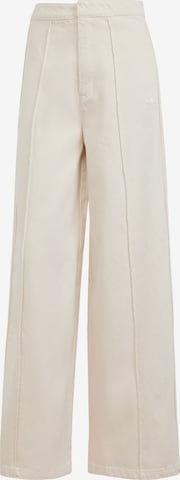 ADIDAS ORIGINALS Wide leg Jeans in Beige: voorkant