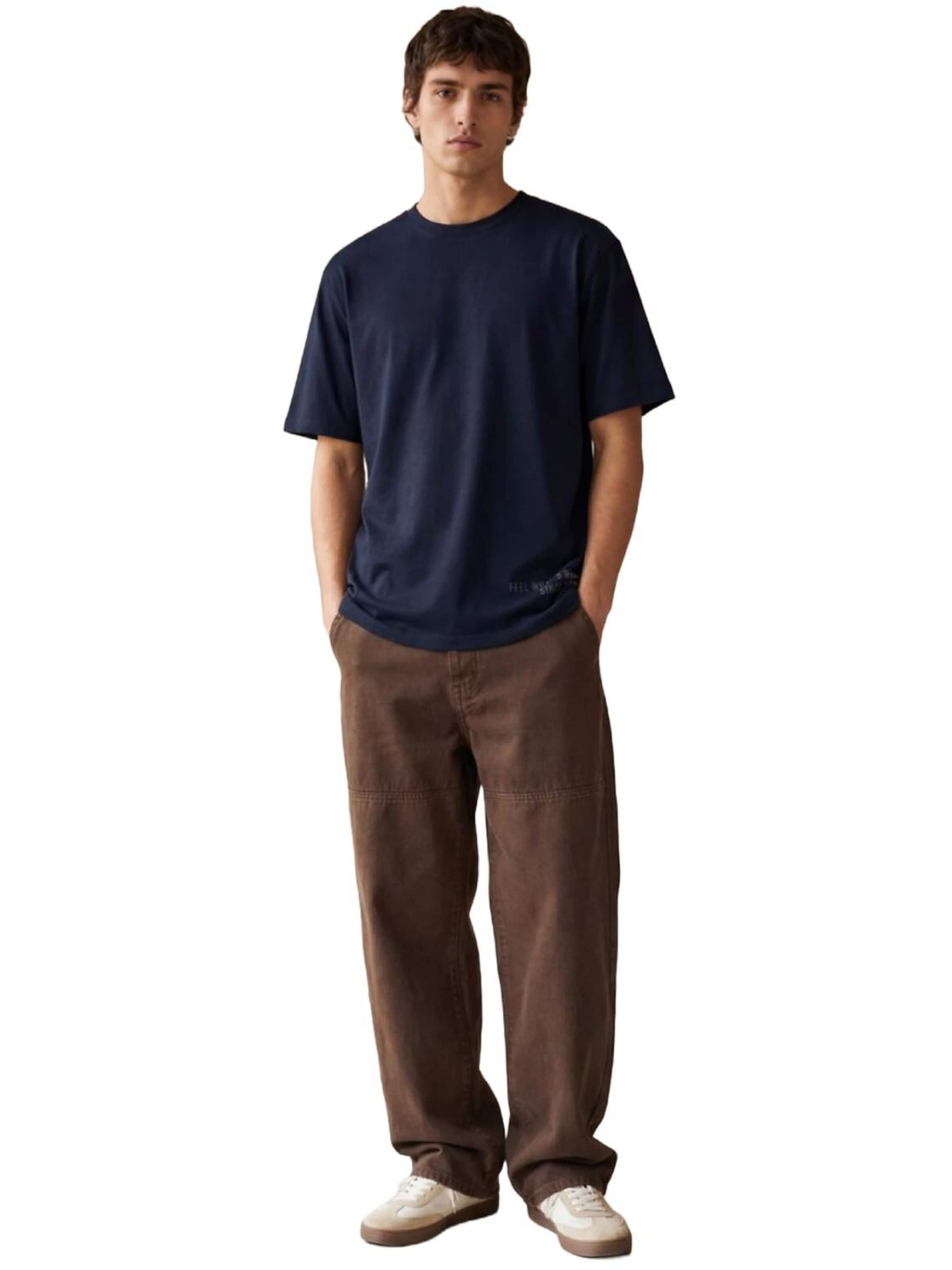 LTB Jeans Shirt 'LTB Jeans Herren-T-Shirt mit minimalistischem Print' in Blue: front