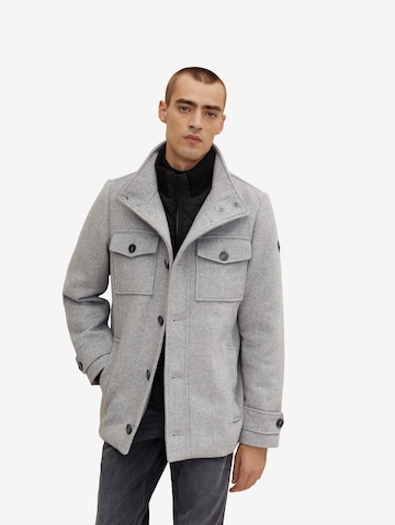 TOM TAILOR Přechodný kabát – šedá: přední strana
