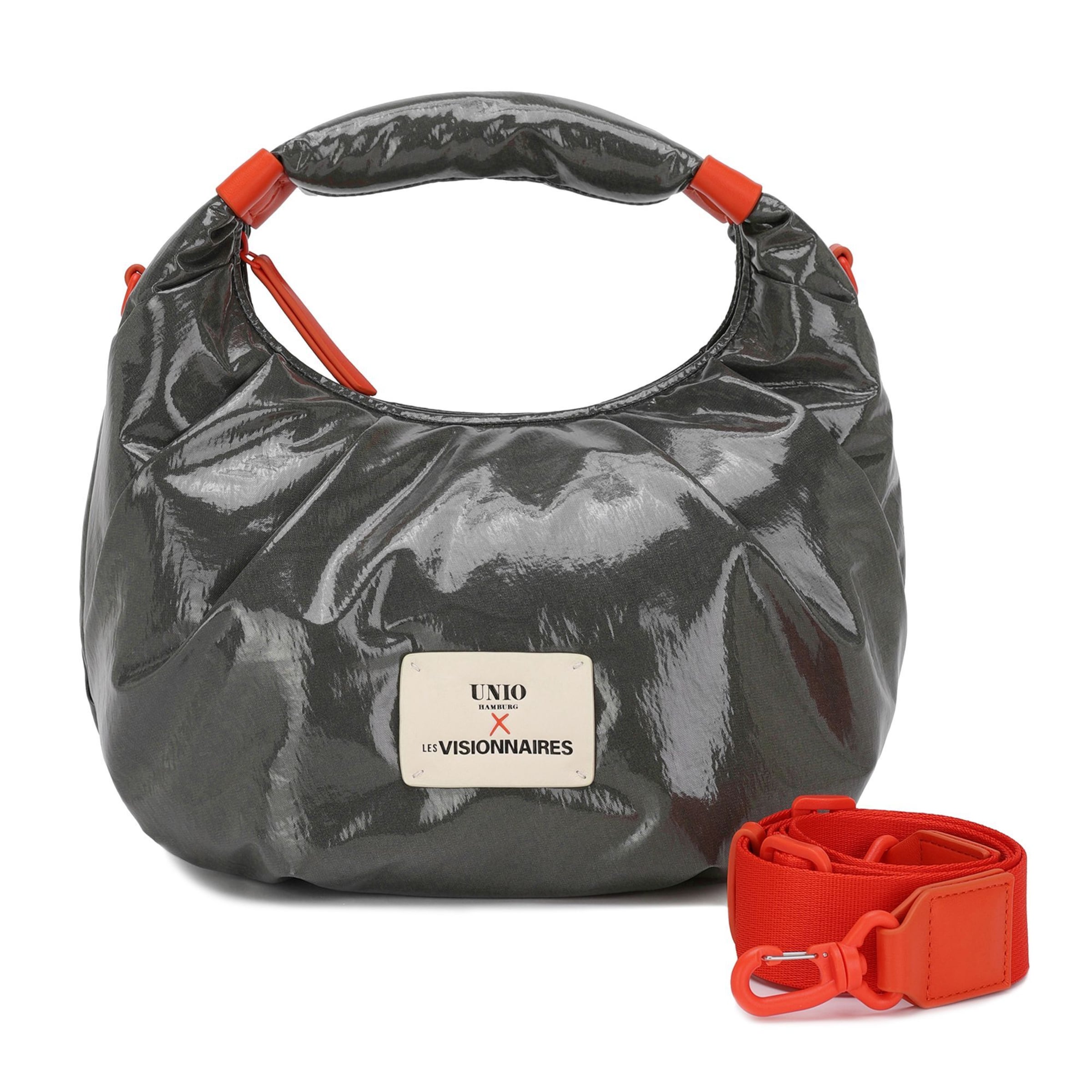 Borsa a spalla 'Unio Kitzbuehel' di Les Visionnaires in grigio: frontale