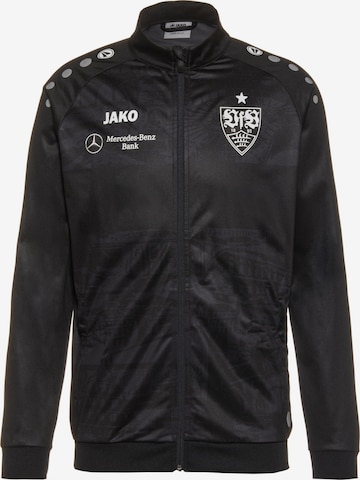 JAKO Training Jacket 'VfB Stuttgart' in Black: front