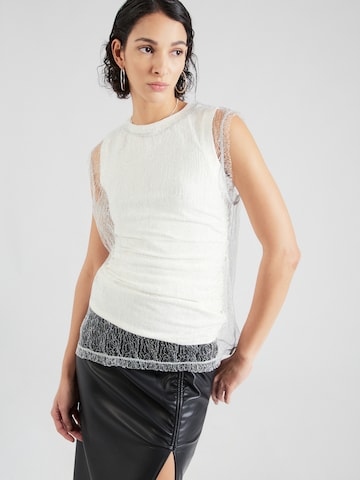 Top di TOPSHOP in bianco: frontale