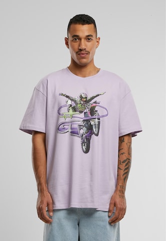 MT Upscale - Camiseta 'Moto' en lila: frente