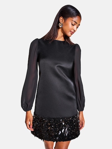 Rochie de cocktail de la Friends Like These pe negru: față