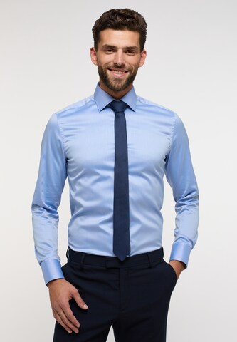 ETERNA Slim fit Button Up Shirt in Blue: front