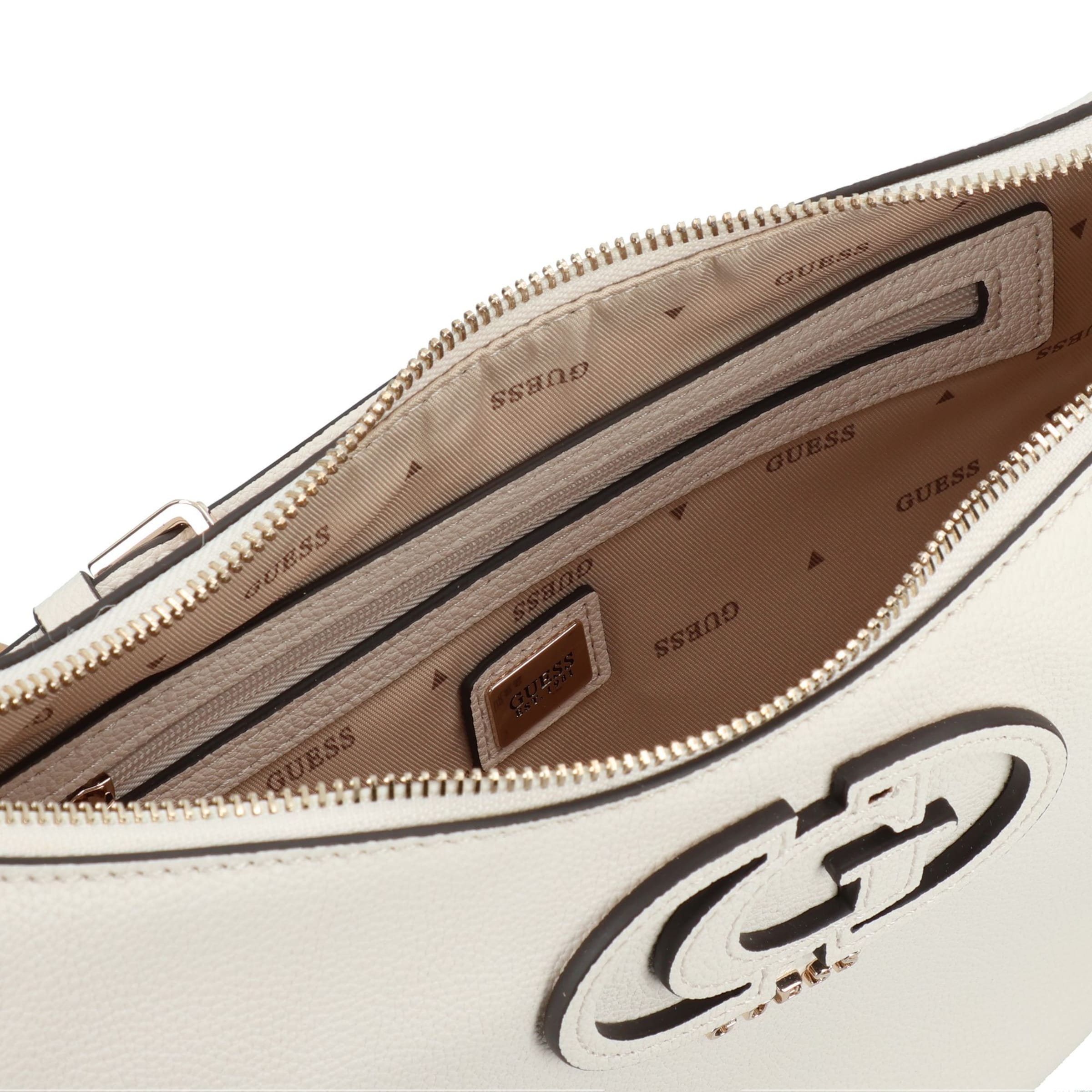 GUESS Schultertasche 'Calebra' in Weiß