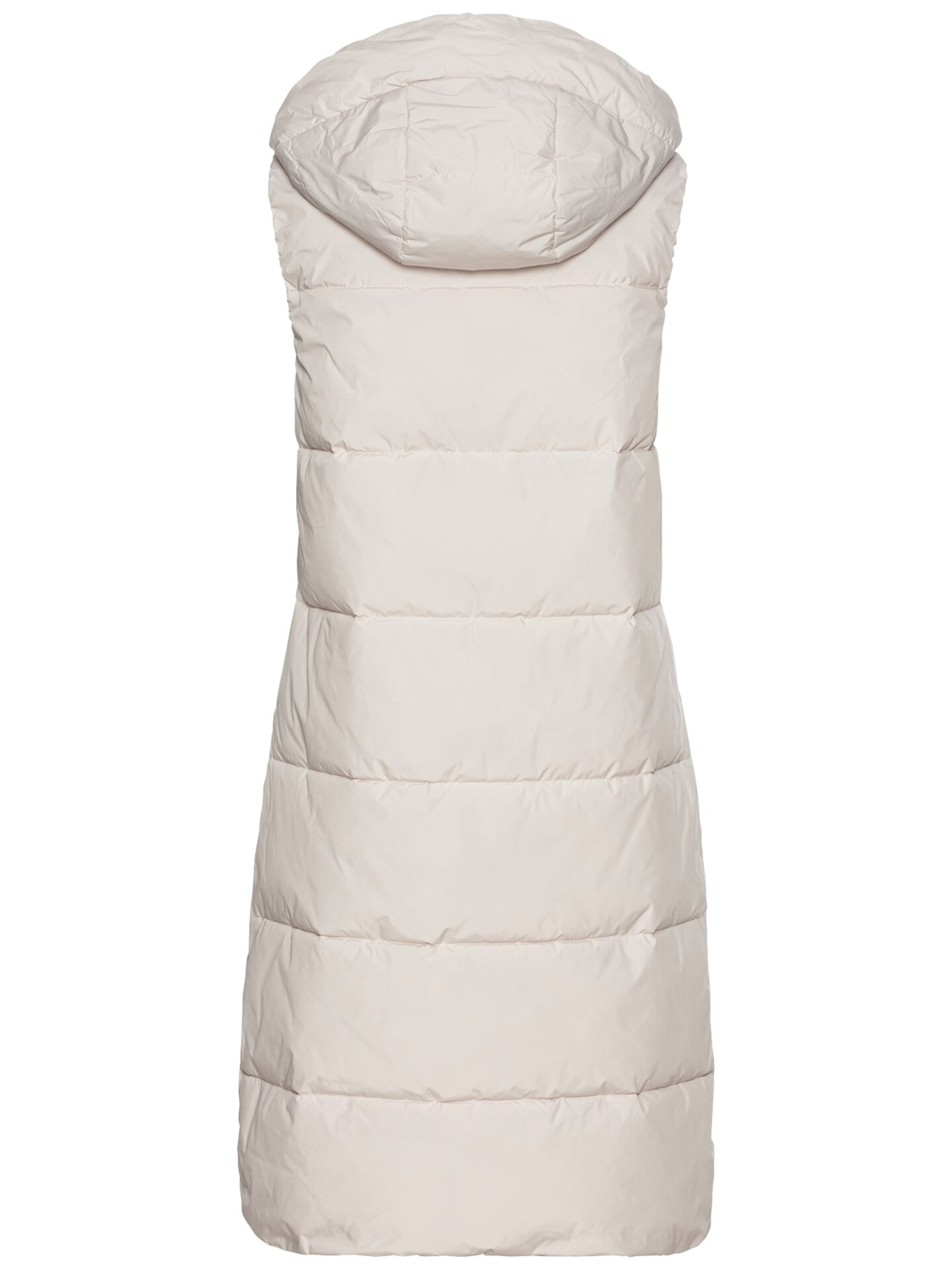 CAMEL ACTIVE Lange Pufferweste mit Kapuze in Beige