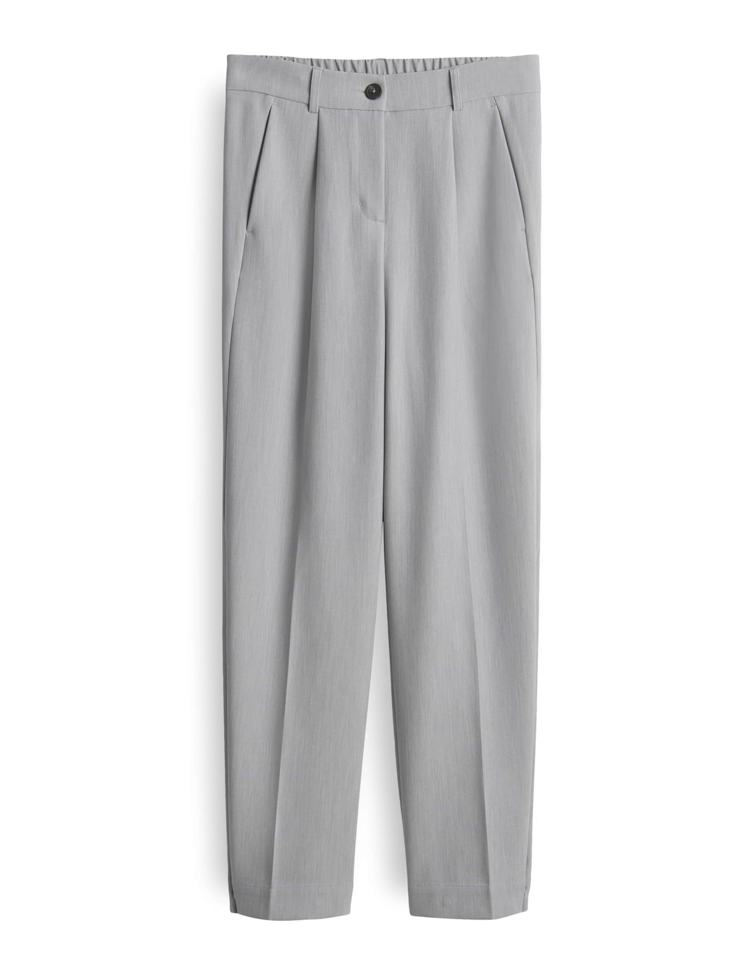 Loosefit Pantalon à plis 'Maiga' OPUS en gris : devant