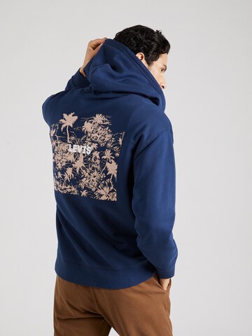 LEVI'S ® - Sudadera con cremallera en azul: frente