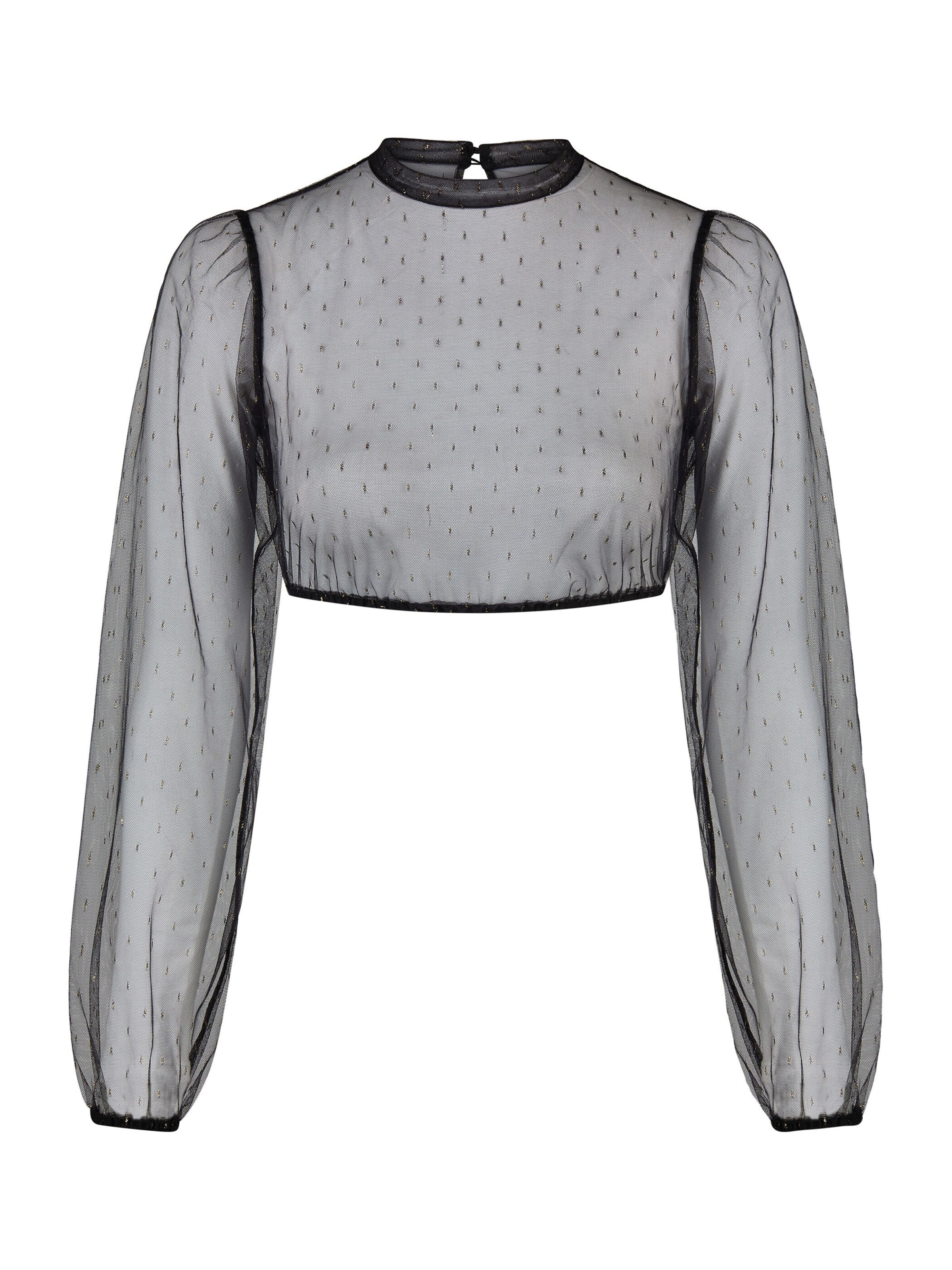 Blouse folklorique SPIETH & WENSKY en noir : devant