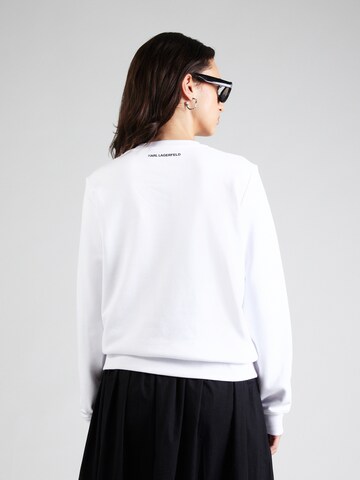 Sweat-shirt 'IKON' Karl Lagerfeld en blanc