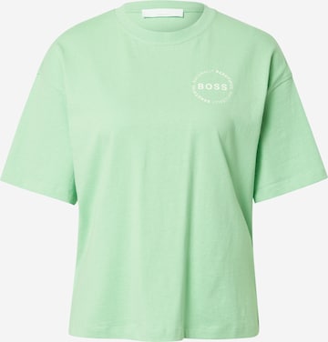 BOSS Orange Shirt 'Evina' in Green: front