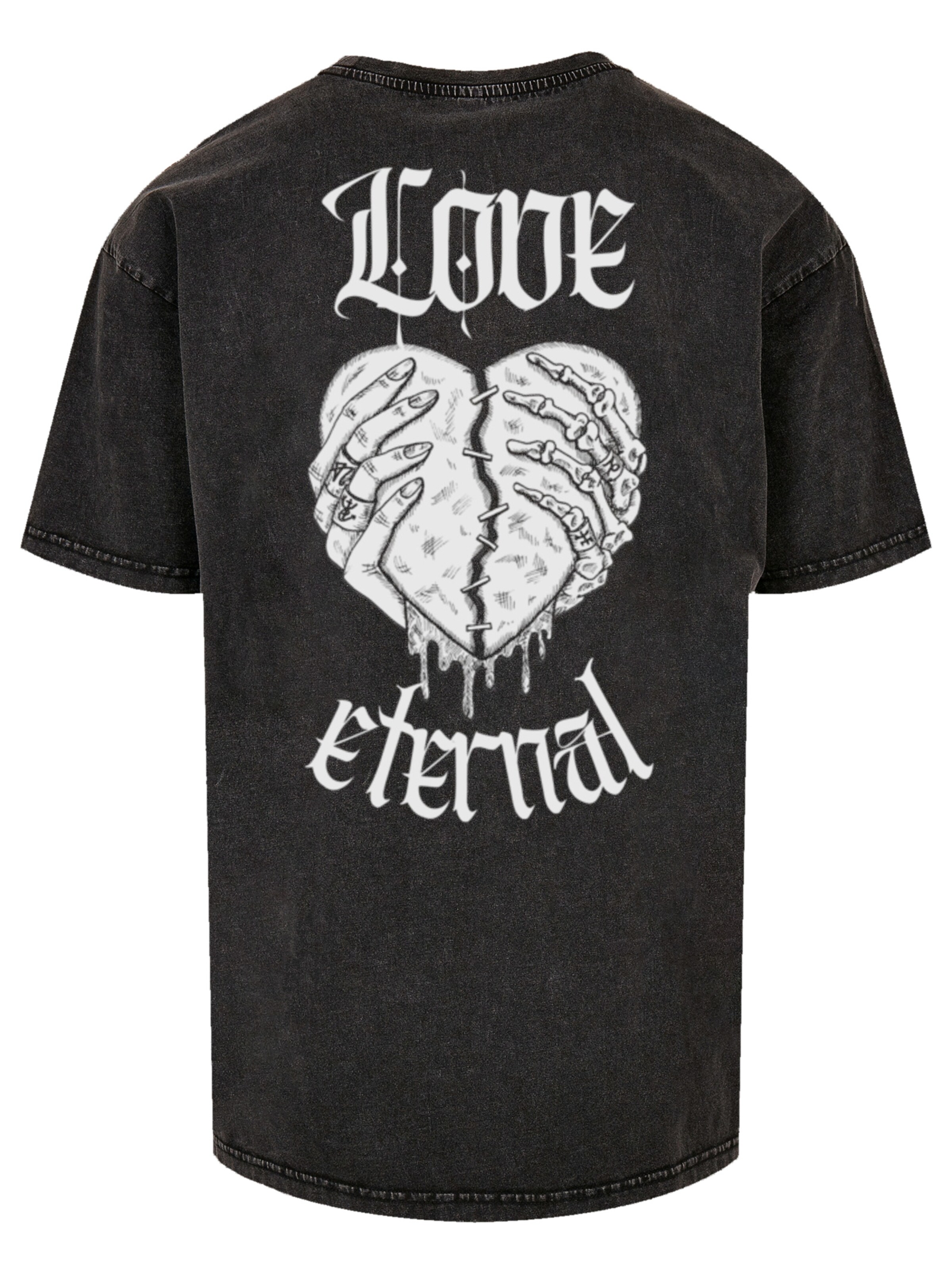 T-Shirt 'Valentines Streetwear' F4NT4STIC en noir