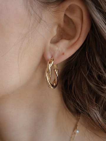 Kamakula Ohrringe 'Twisted Spiral'‌ in Gold