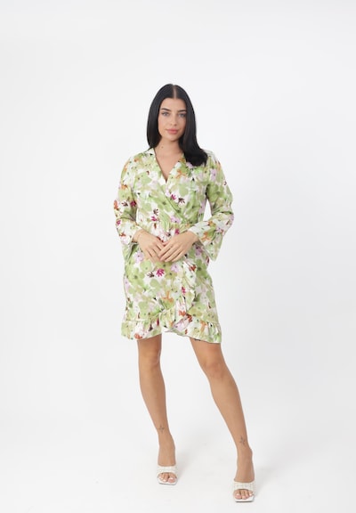 Elara Robe en 40 en noisette / vert clair / violet clair / blanc, Vue avec produit