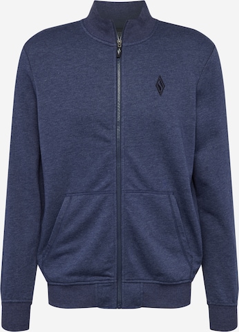 SKECHERS Athletic Zip-Up Hoodie in Blue: front