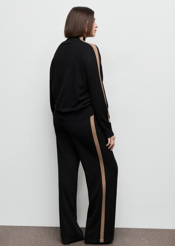 MANGO Regular Pants 'Ron' in Black