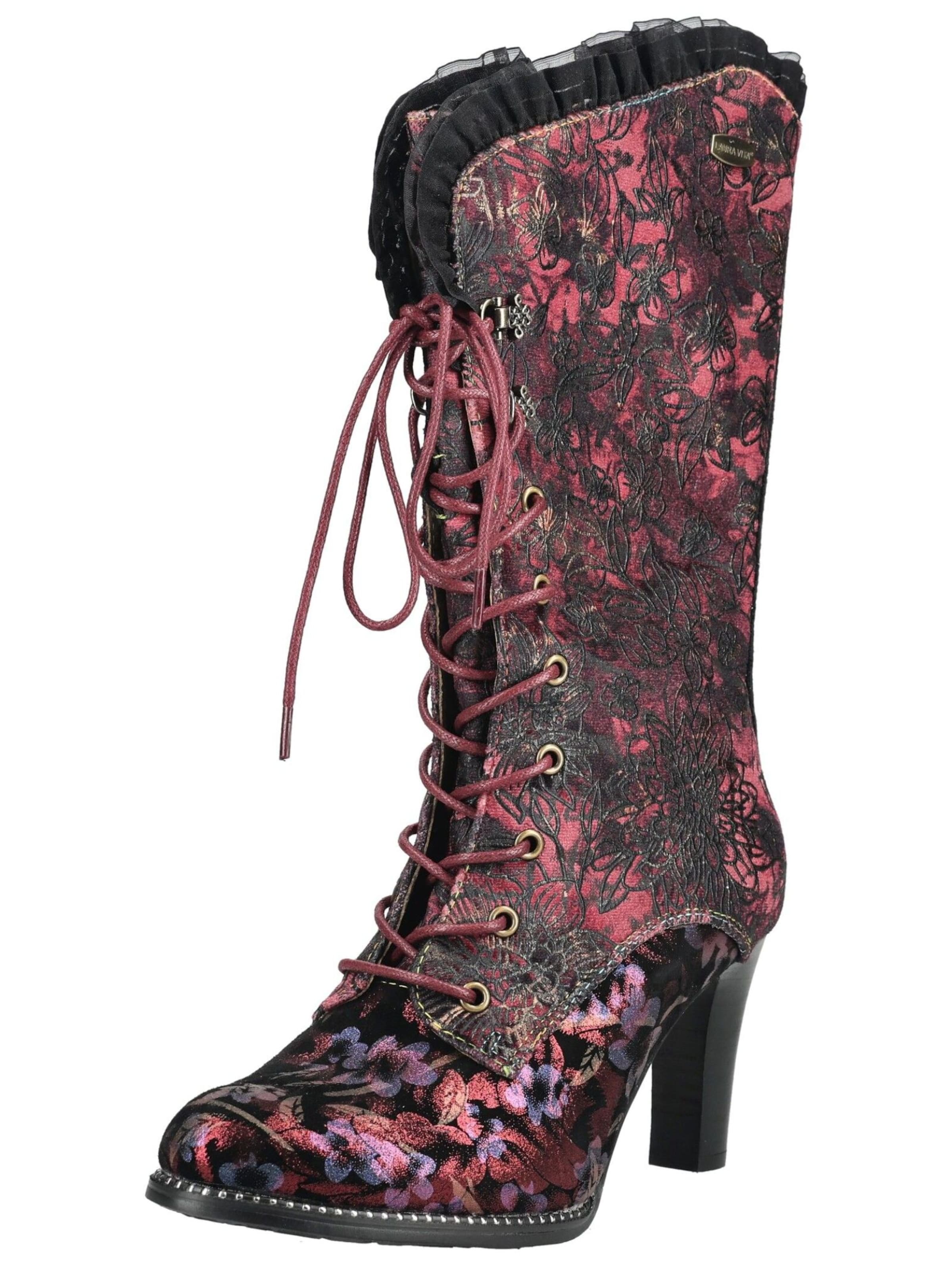 Bottes à lacets Laura Vita en noir : devant