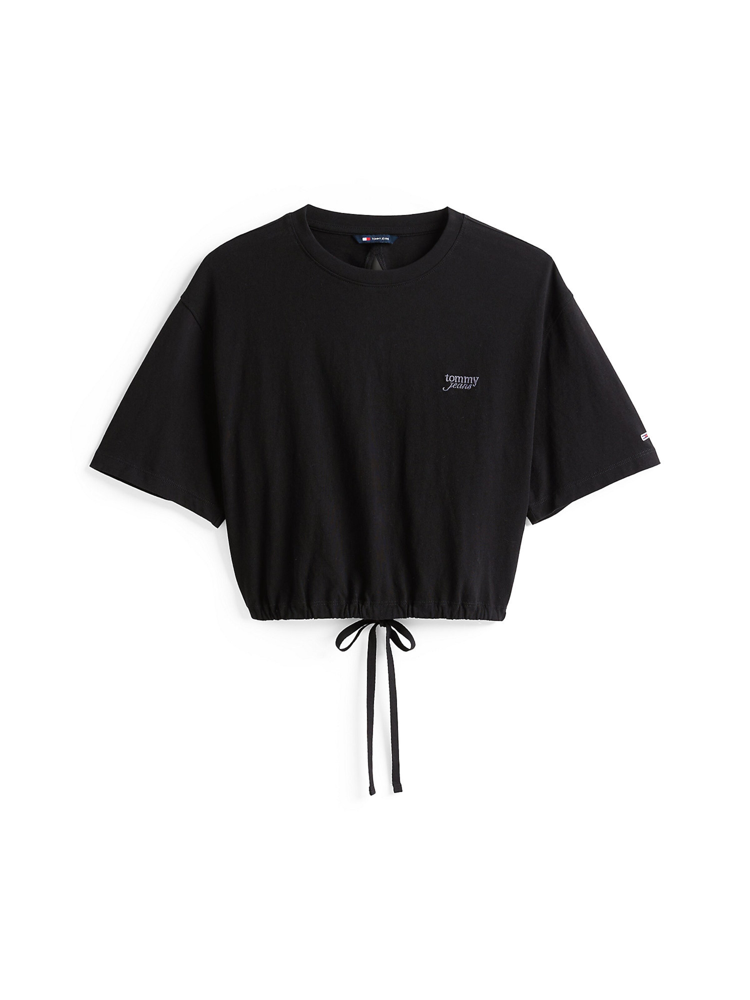 T-shirt Tommy Jeans en noir : devant