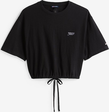 Tommy Jeans T-Shirt in Schwarz: Vorderseite