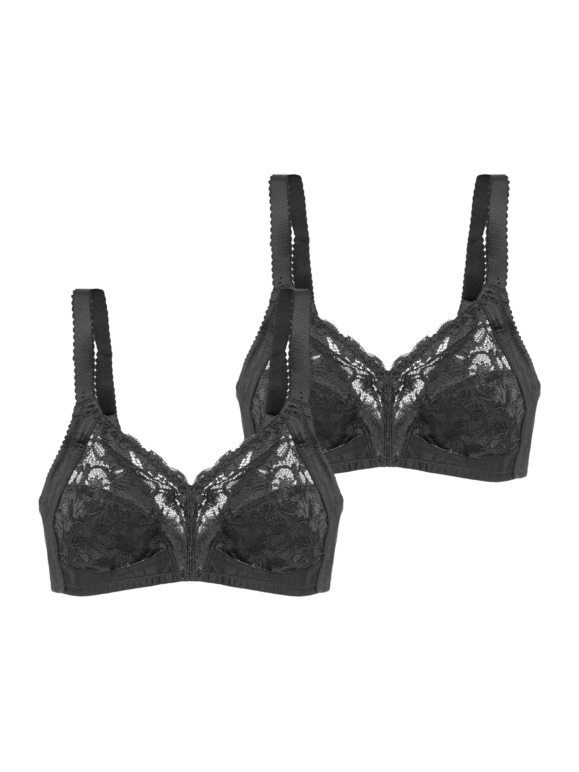 TRIUMPH Bügelloser BH 'Delicate Doreen' in Schwarz: Vorderseite