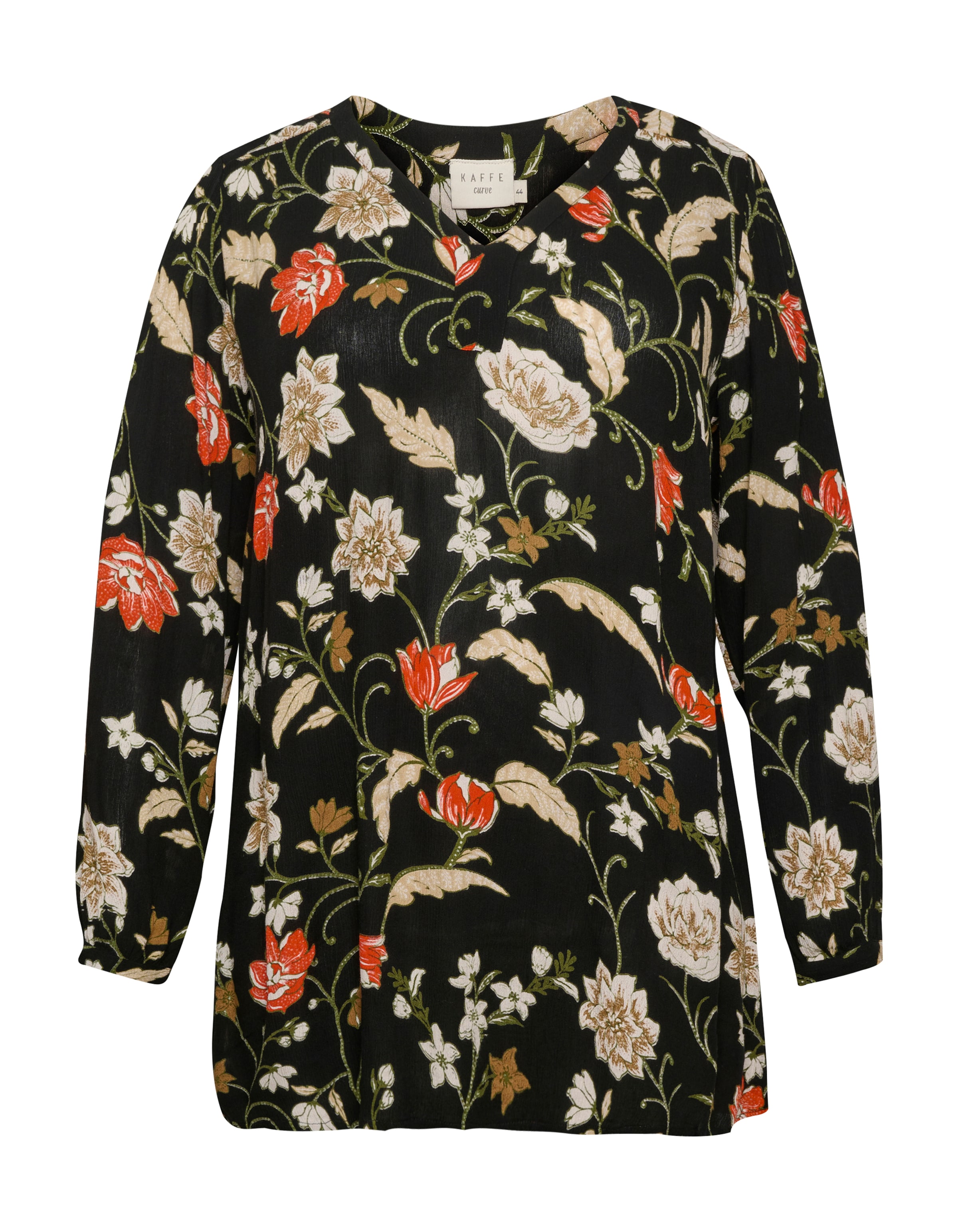 melns KAFFE CURVE Tunika: no priekšpuses