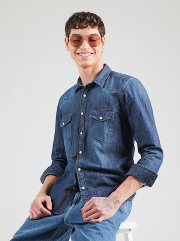 Pepe Jeans Средняя посадка Рубашка 'HANCK' в Синий: спереди