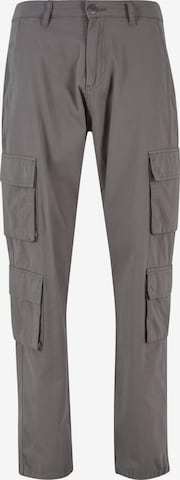 Regular Pantalon cargo DEF en gris : devant