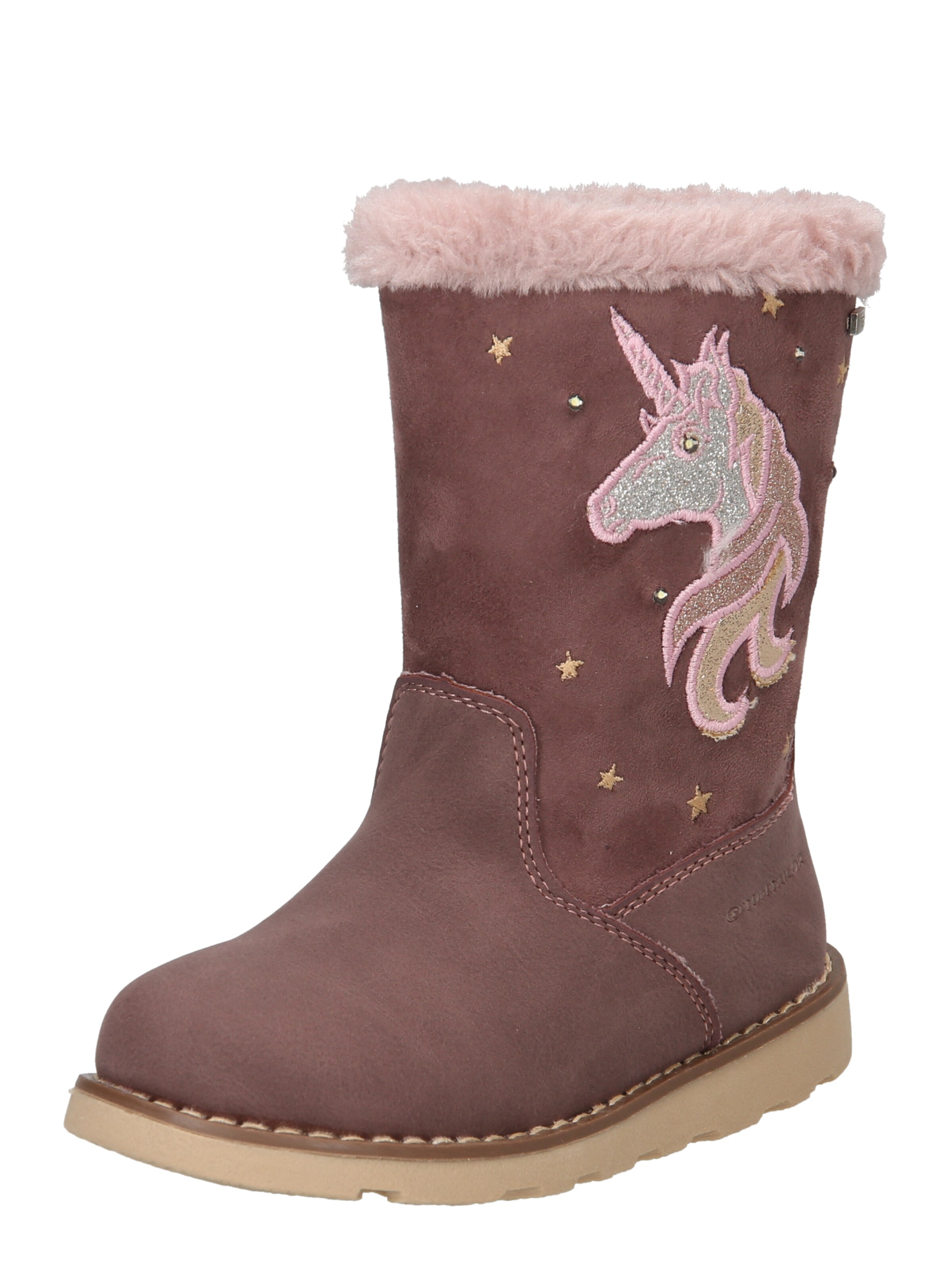 Bottes de neige TOM TAILOR en rose : devant