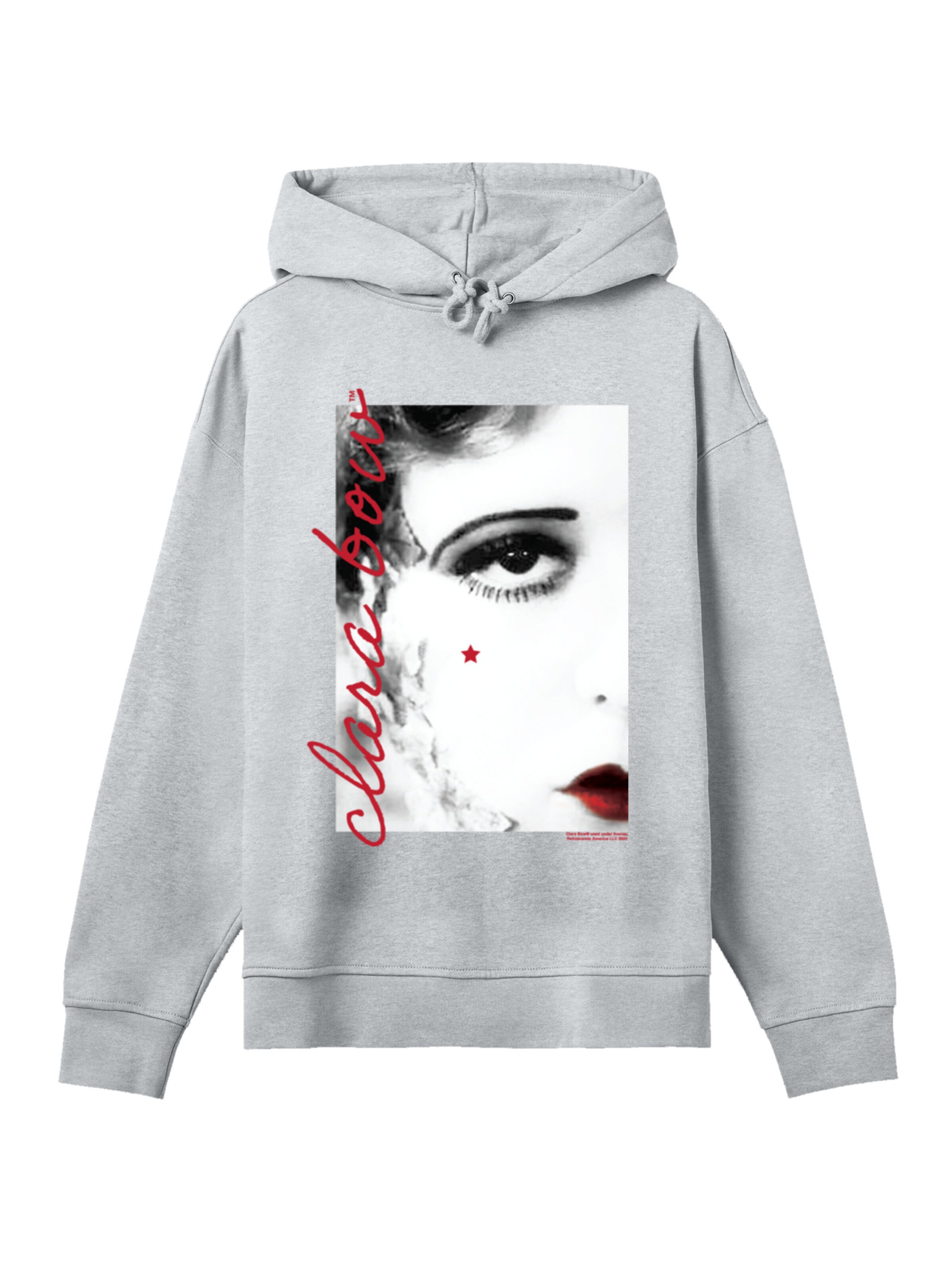 Sweat-shirt 'Clara Bow Hollywood Star' F4NT4STIC en gris : devant